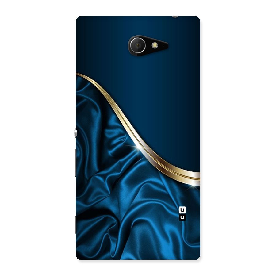 Blue Smooth Flow Back Case for Sony Xperia M2