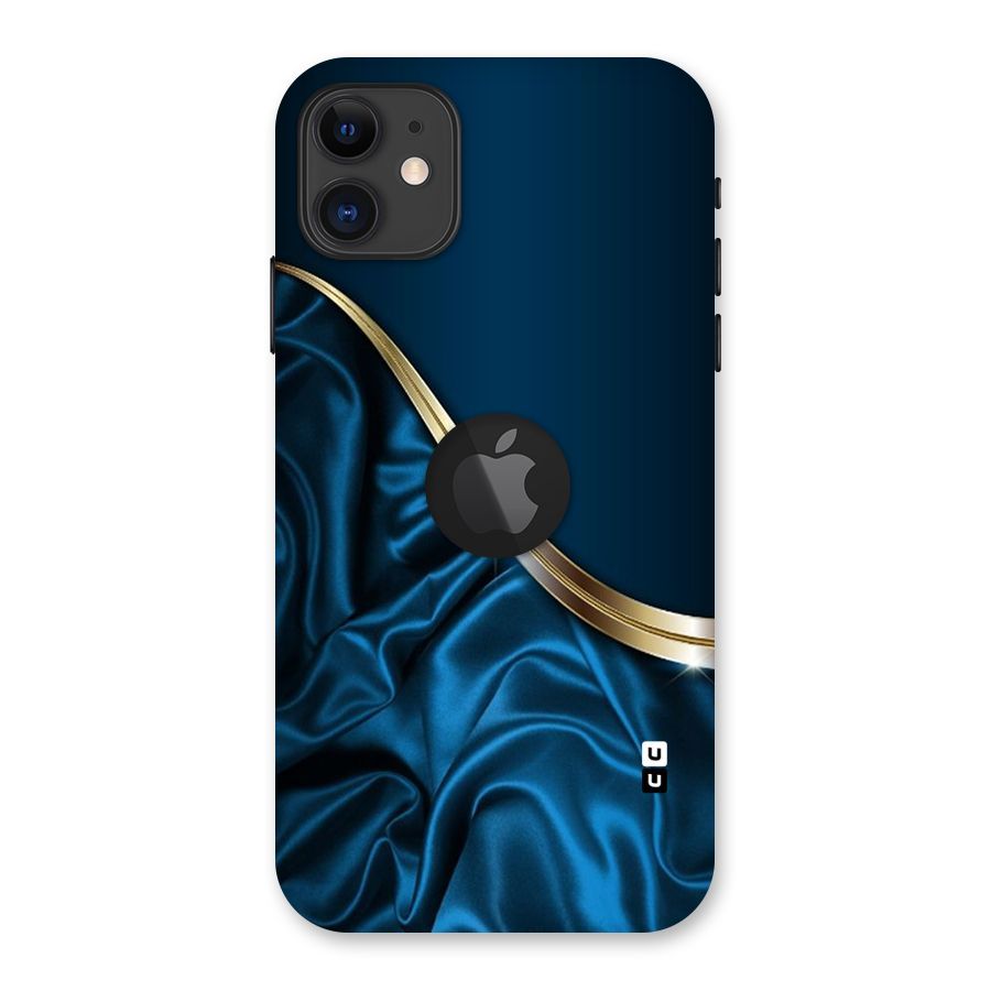Blue Smooth Flow Back Case for iPhone 11 Logo Cut