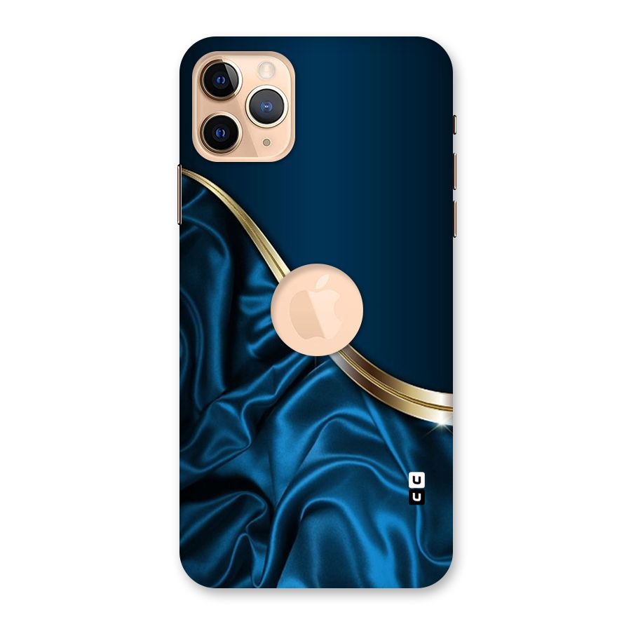 Blue Smooth Flow Back Case for iPhone 11 Pro Max Logo Cut