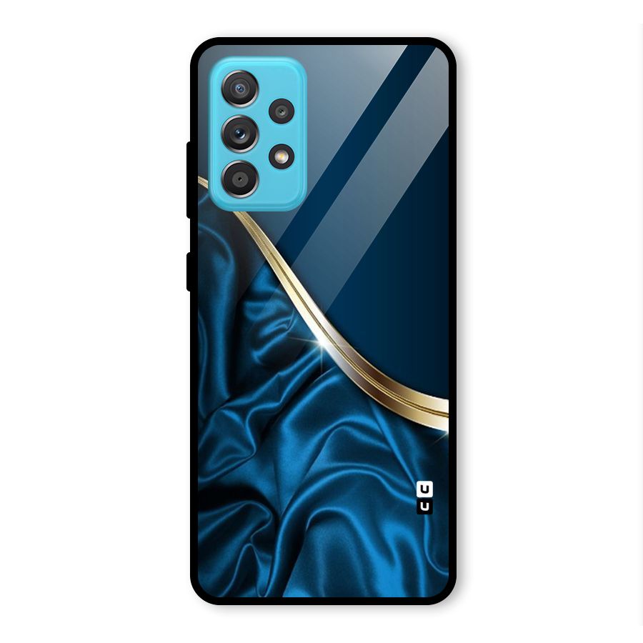 Blue Smooth Flow Glass Back Case for Galaxy A52s 5G