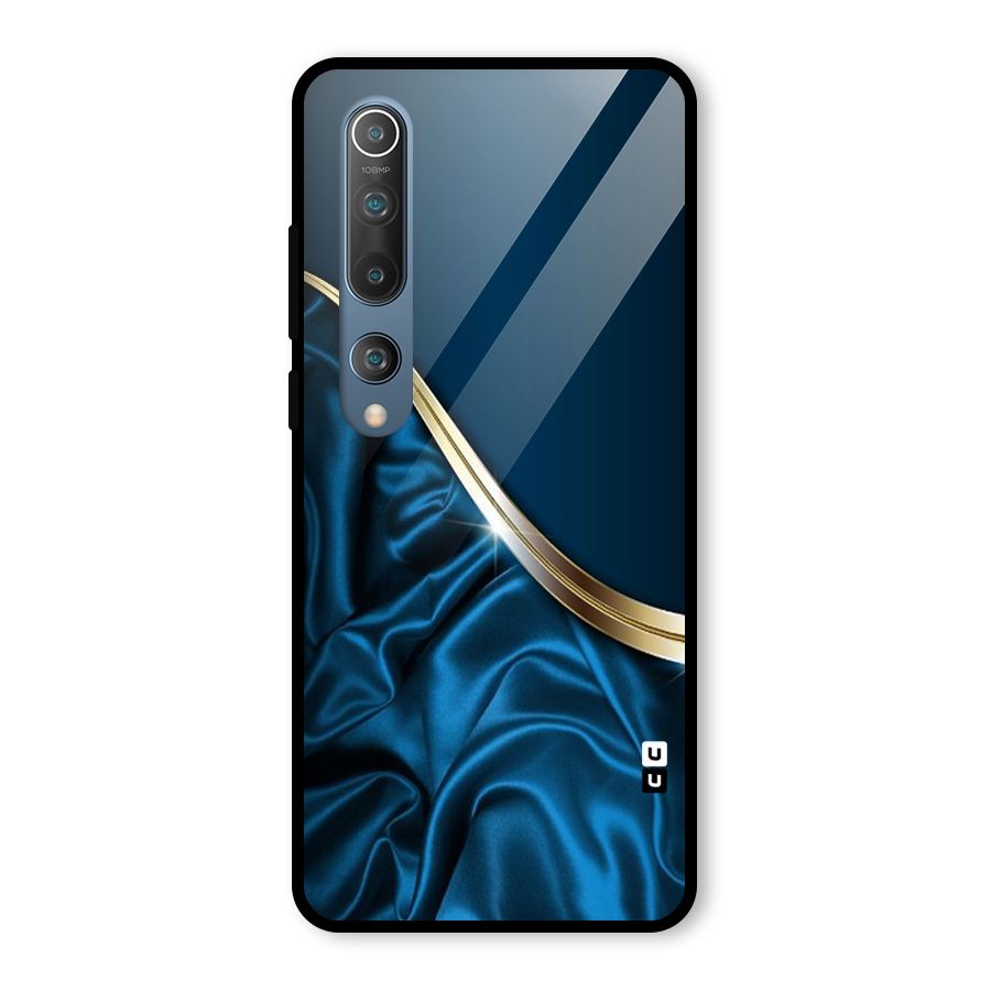Blue Smooth Flow Glass Back Case for Mi 10