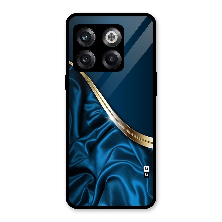 Blue Smooth Flow Glass Back Case for OnePlus 10T