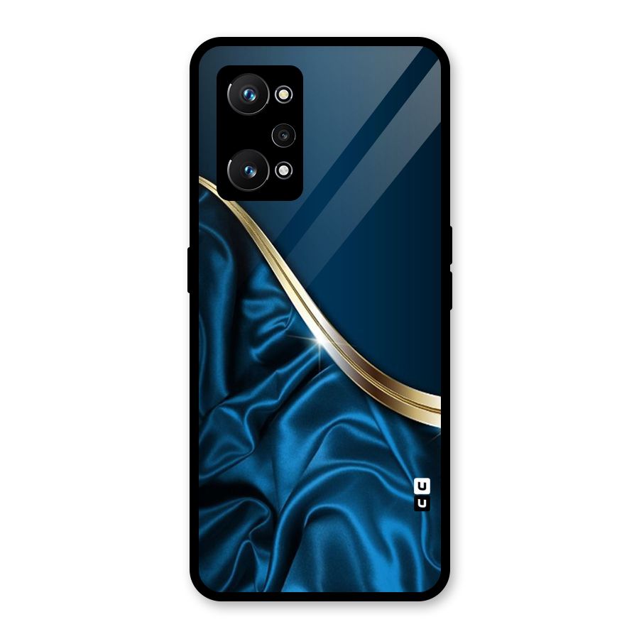 Blue Smooth Flow Glass Back Case for Realme GT Neo 3T
