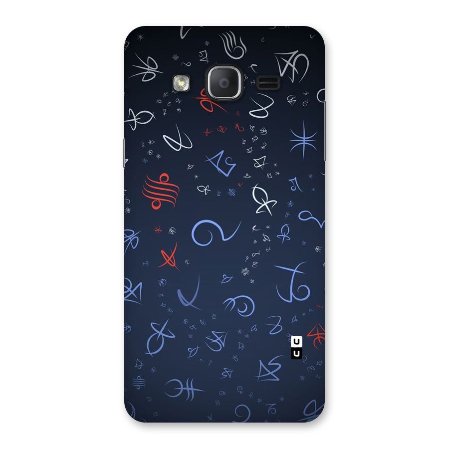 Blue Symbols Back Case for Galaxy On7 2015