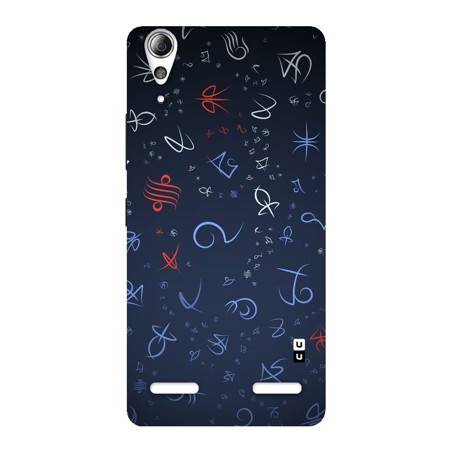 Blue Symbols Back Case for Lenovo A6000
