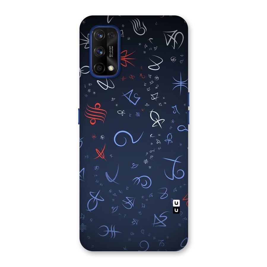 Blue Symbols Back Case for Realme 7 Pro