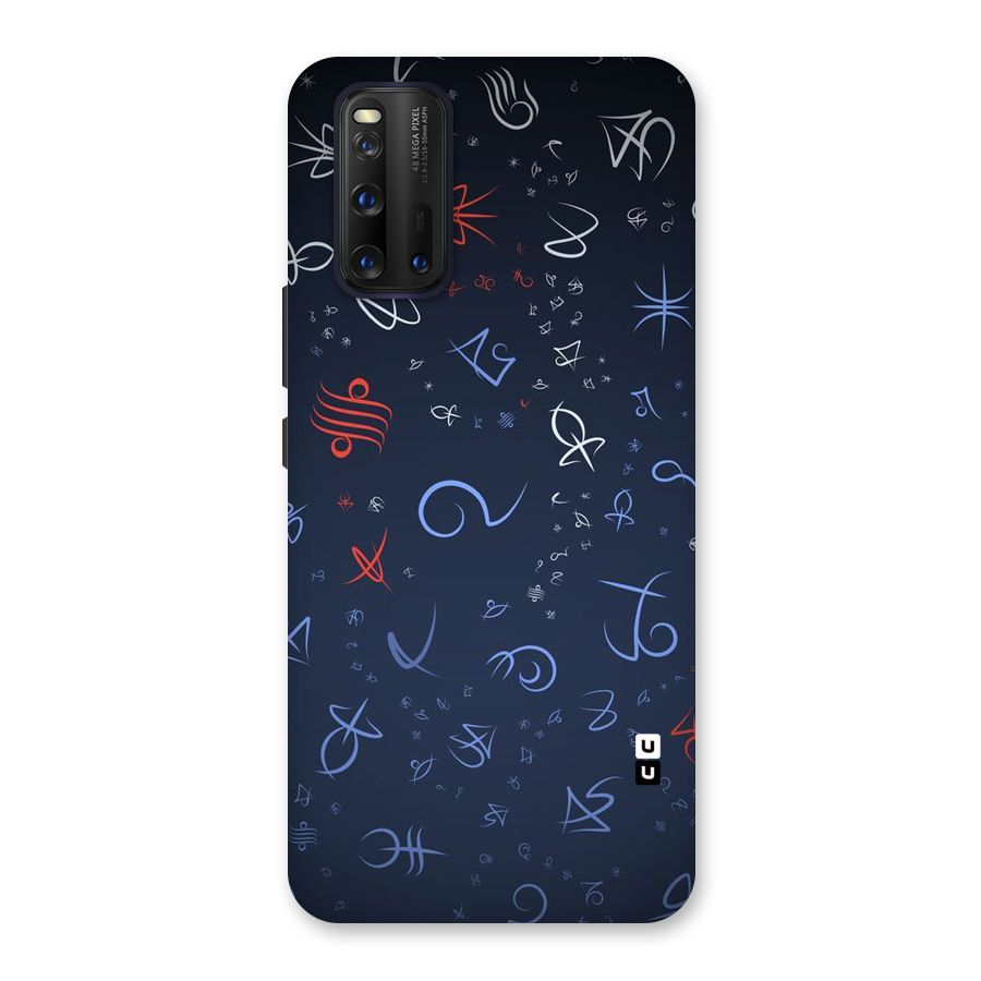 Blue Symbols Back Case for Vivo iQOO 3