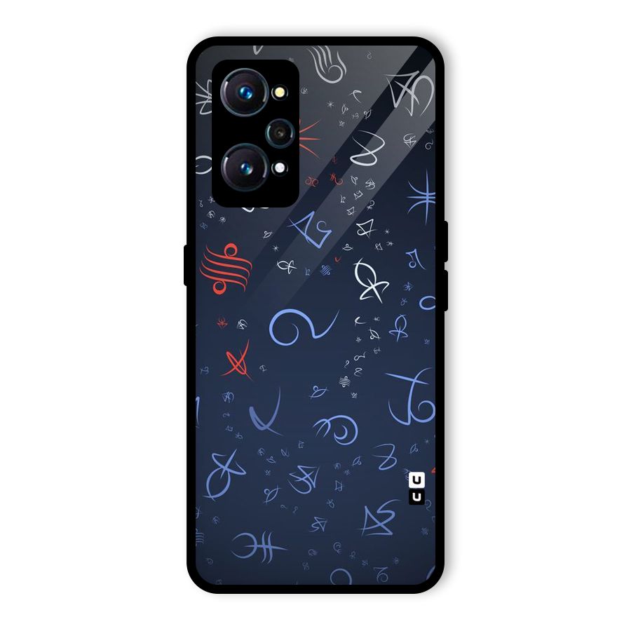 Blue Symbols Glass Back Case for Realme GT Neo2