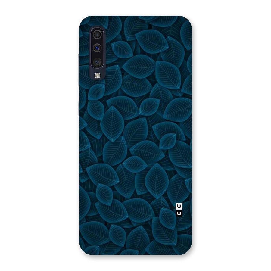 Blue Thin Leaves Back Case for Galaxy A50