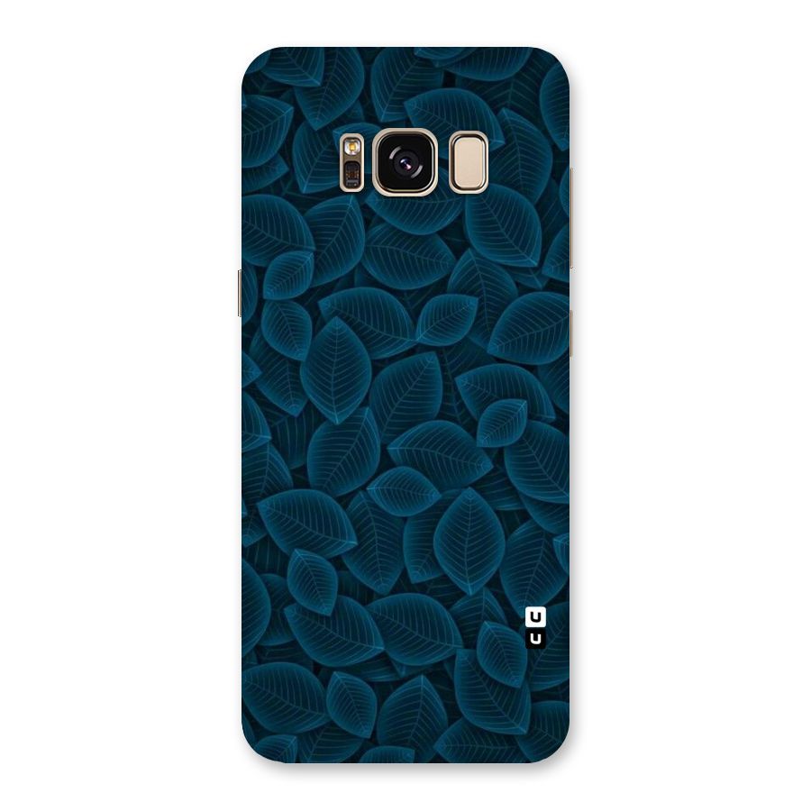 Blue Thin Leaves Back Case for Galaxy S8