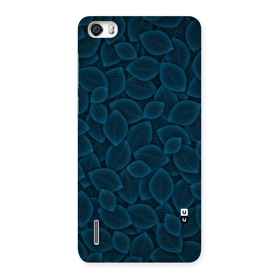 Blue Thin Leaves Back Case for Honor 6