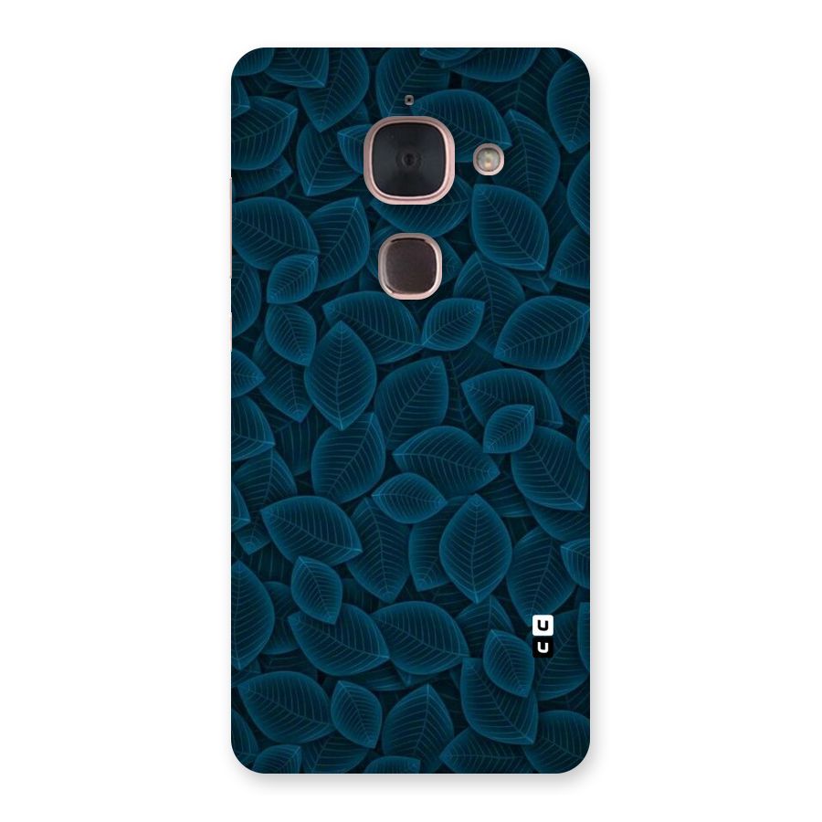 Blue Thin Leaves Back Case for Le Max 2
