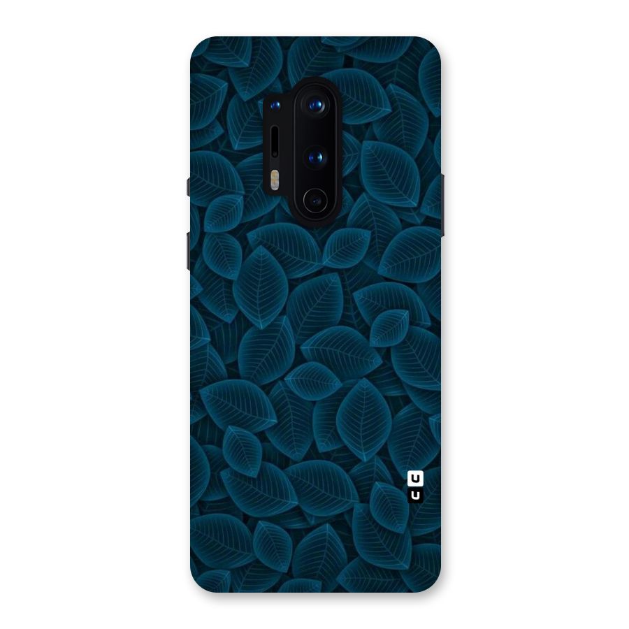 Blue Thin Leaves Back Case for OnePlus 8 Pro