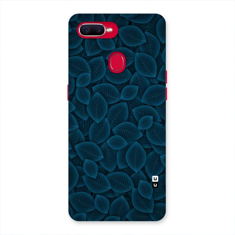 Blue Thin Leaves Back Case for Oppo F9 Pro