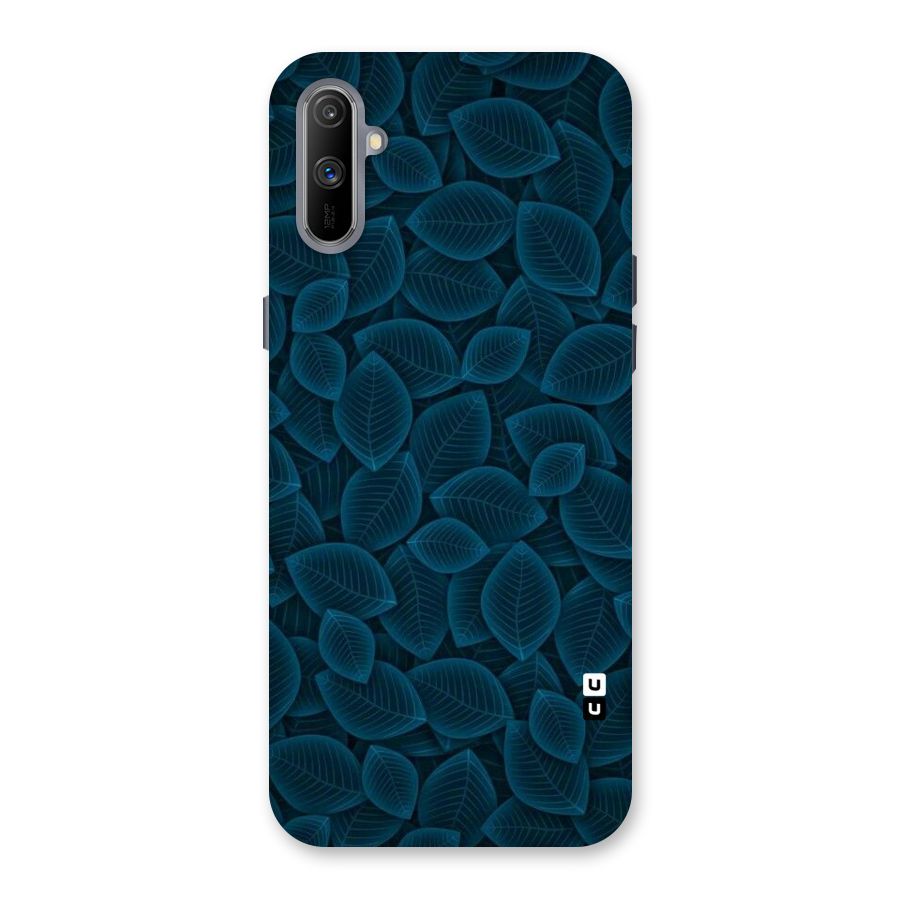 Blue Thin Leaves Back Case for Realme C3