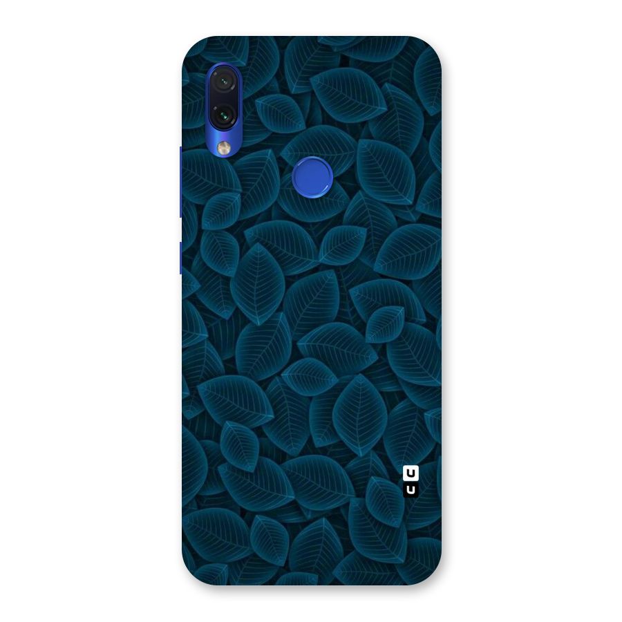 Blue Thin Leaves Back Case for Redmi Note 7
