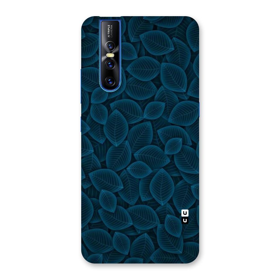 Blue Thin Leaves Back Case for Vivo V15 Pro