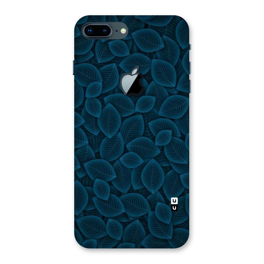 Blue Thin Leaves Back Case for iPhone 7 Plus Apple Cut