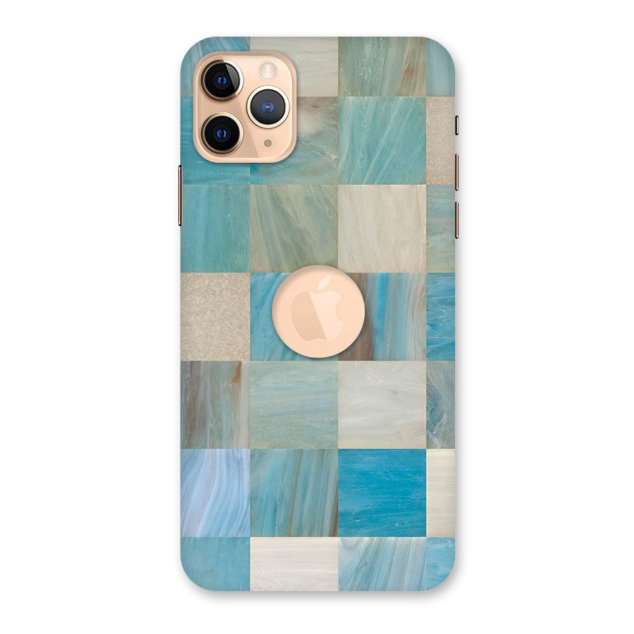 Blue Tiles Back Case for iPhone 11 Pro Max Logo Cut