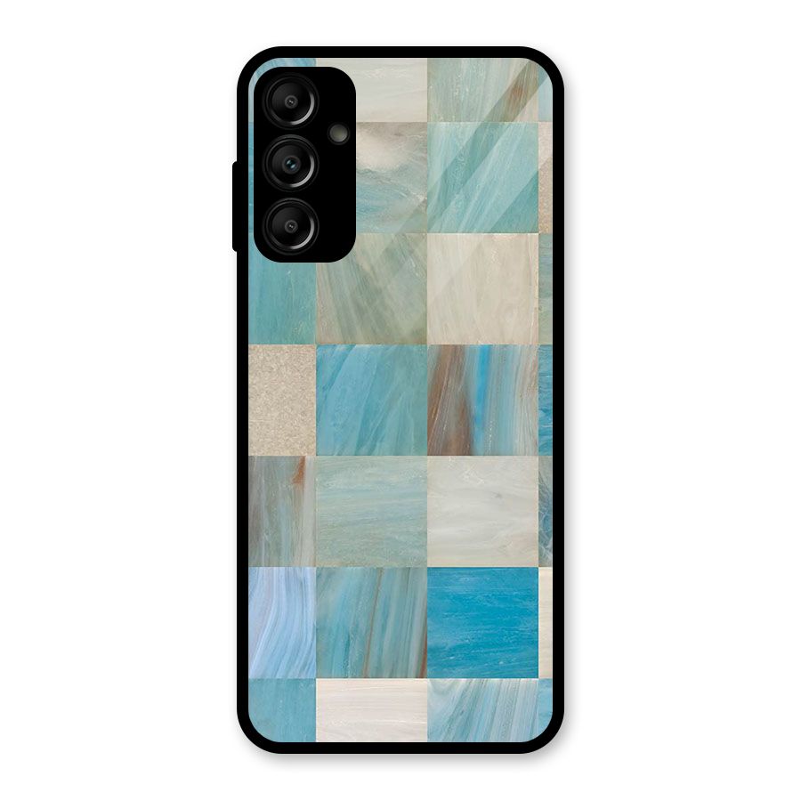 Blue Tiles Glass Back Case for Galaxy A14 5G