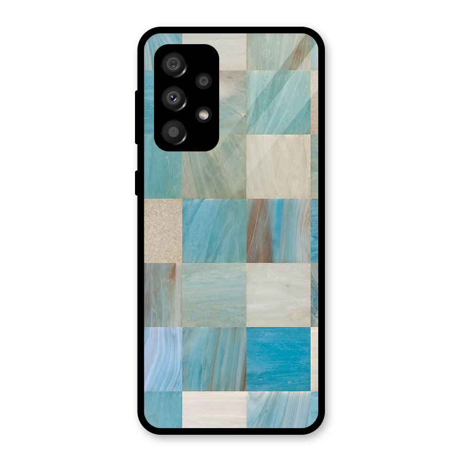 Blue Tiles Glass Back Case for Galaxy A32