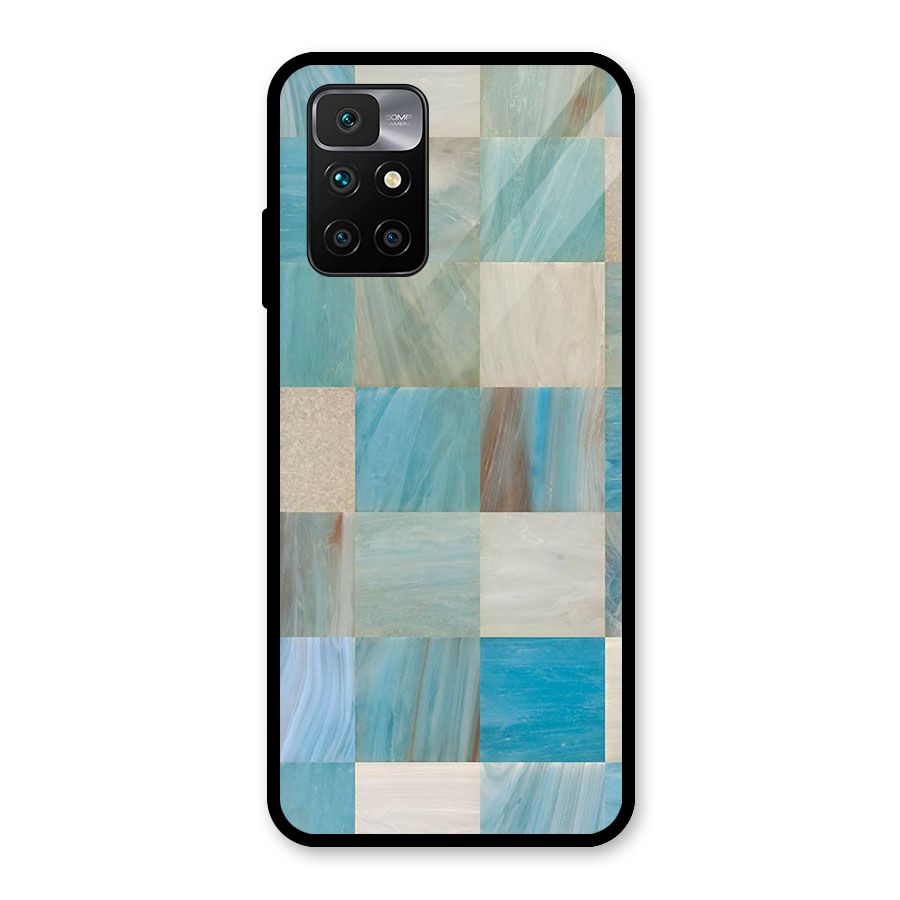 Blue Tiles Glass Back Case for Redmi 10 Prime