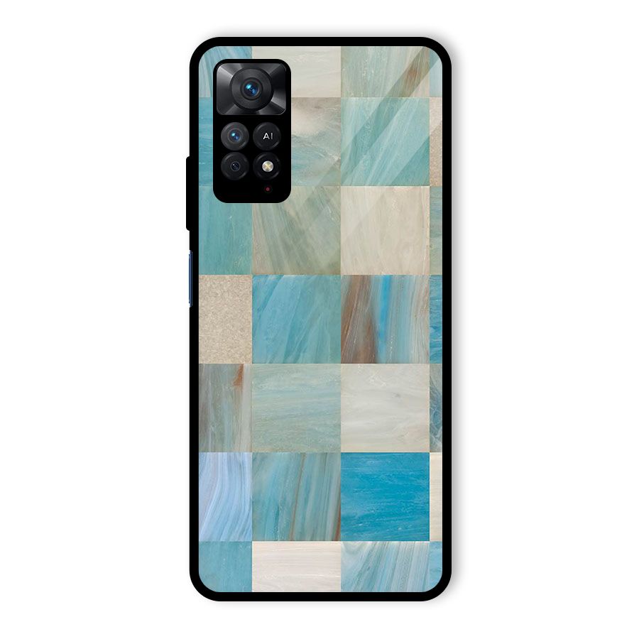 Blue Tiles Glass Back Case for Redmi Note 11 Pro