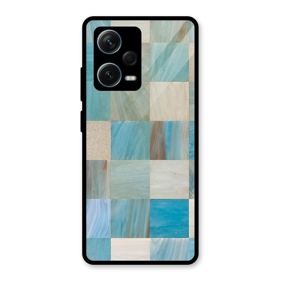 Blue Tiles Glass Back Case for Redmi Note 12 Pro Plus 5G
