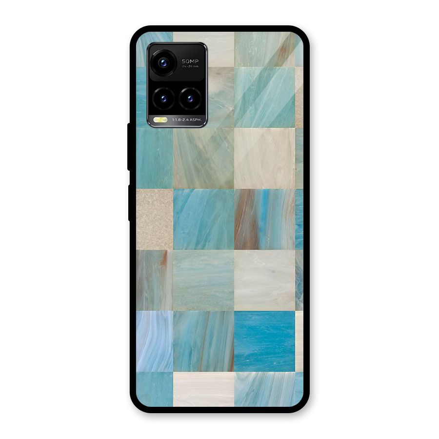 Blue Tiles Glass Back Case for Vivo Y21T