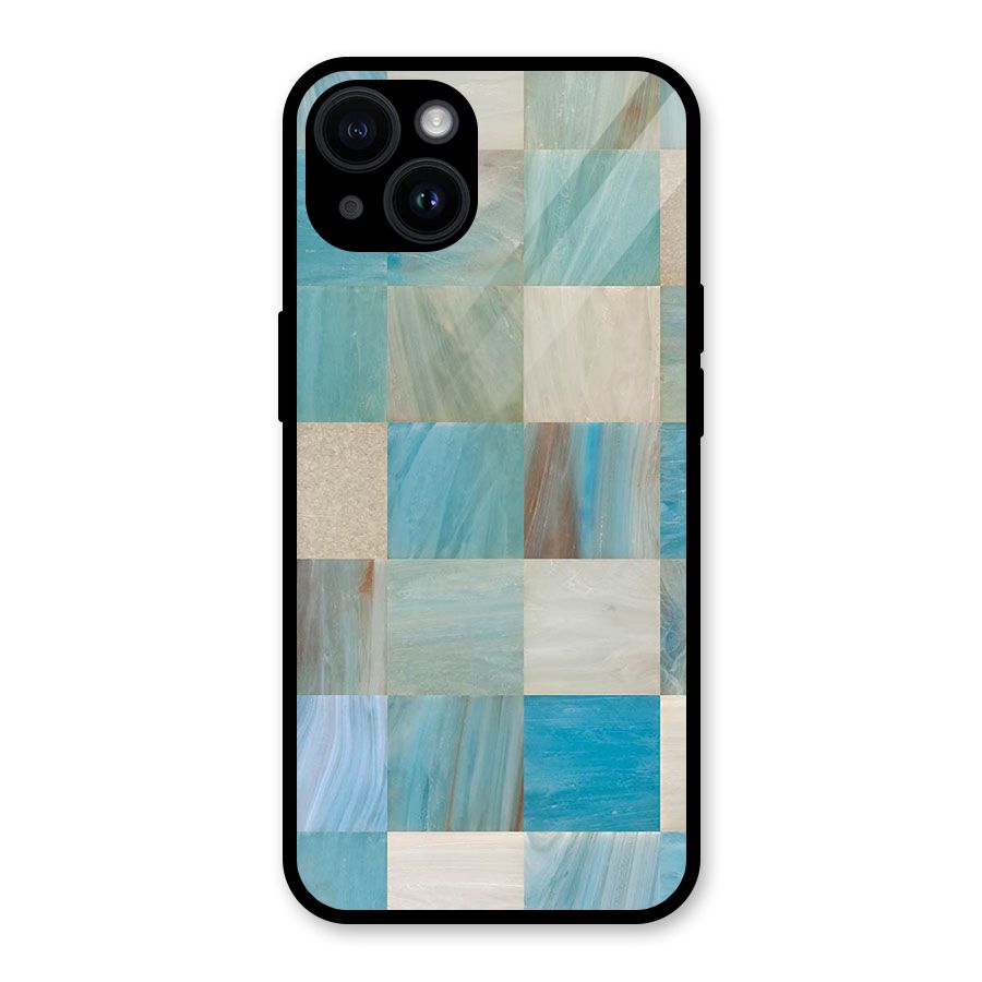 Blue Tiles Glass Back Case for iPhone 14