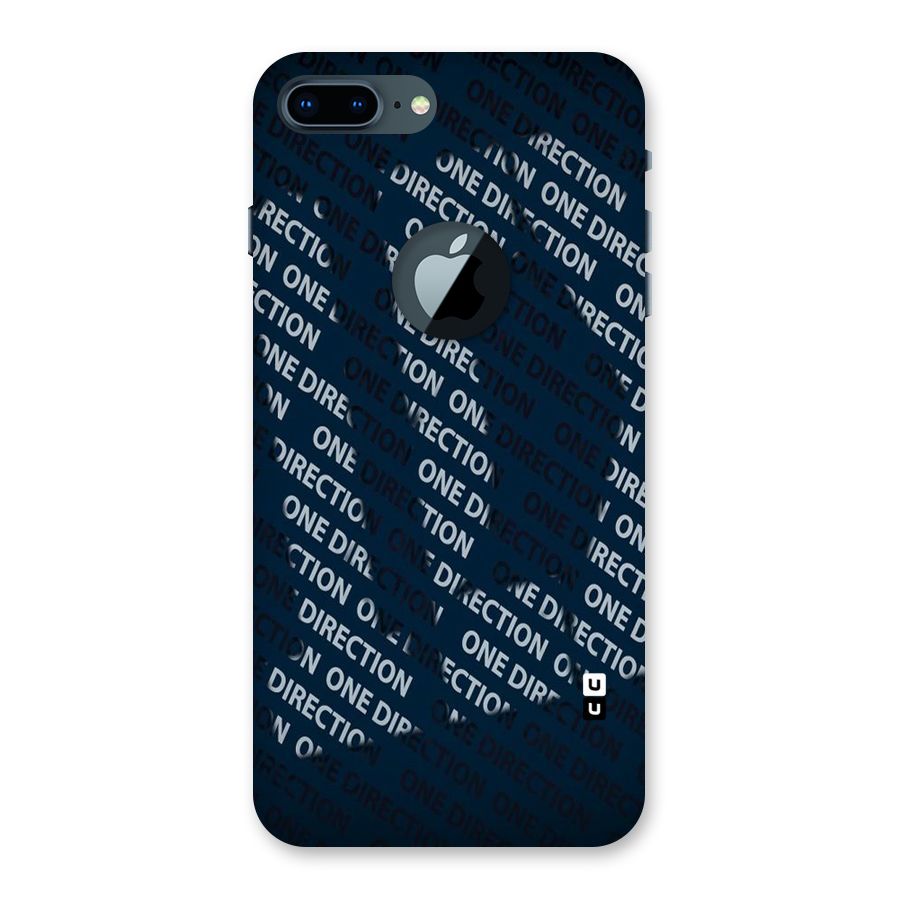Blue Way Back Case for iPhone 7 Plus Logo Cut