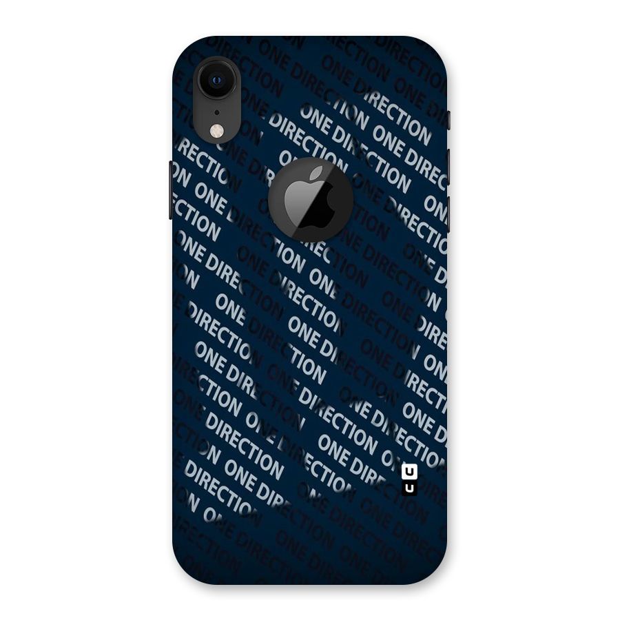 Blue Way Back Case for iPhone XR Logo Cut