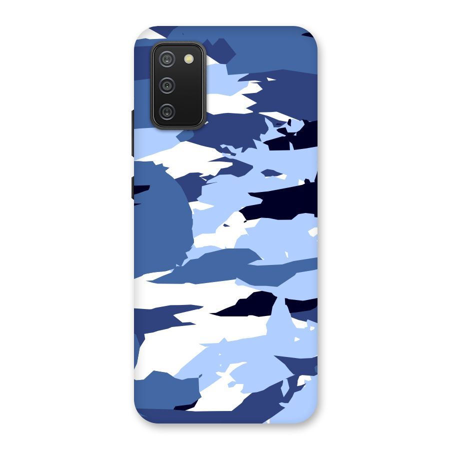 Blue White Canvas Back Case for Galaxy M02s