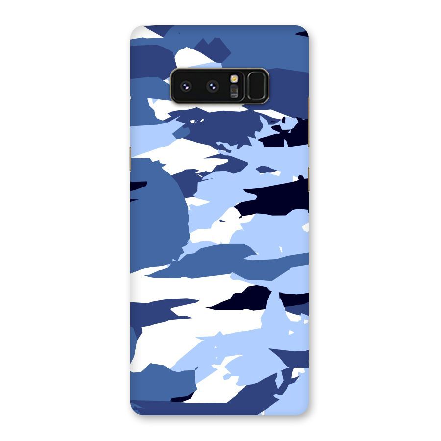 Blue White Canvas Back Case for Galaxy Note 8