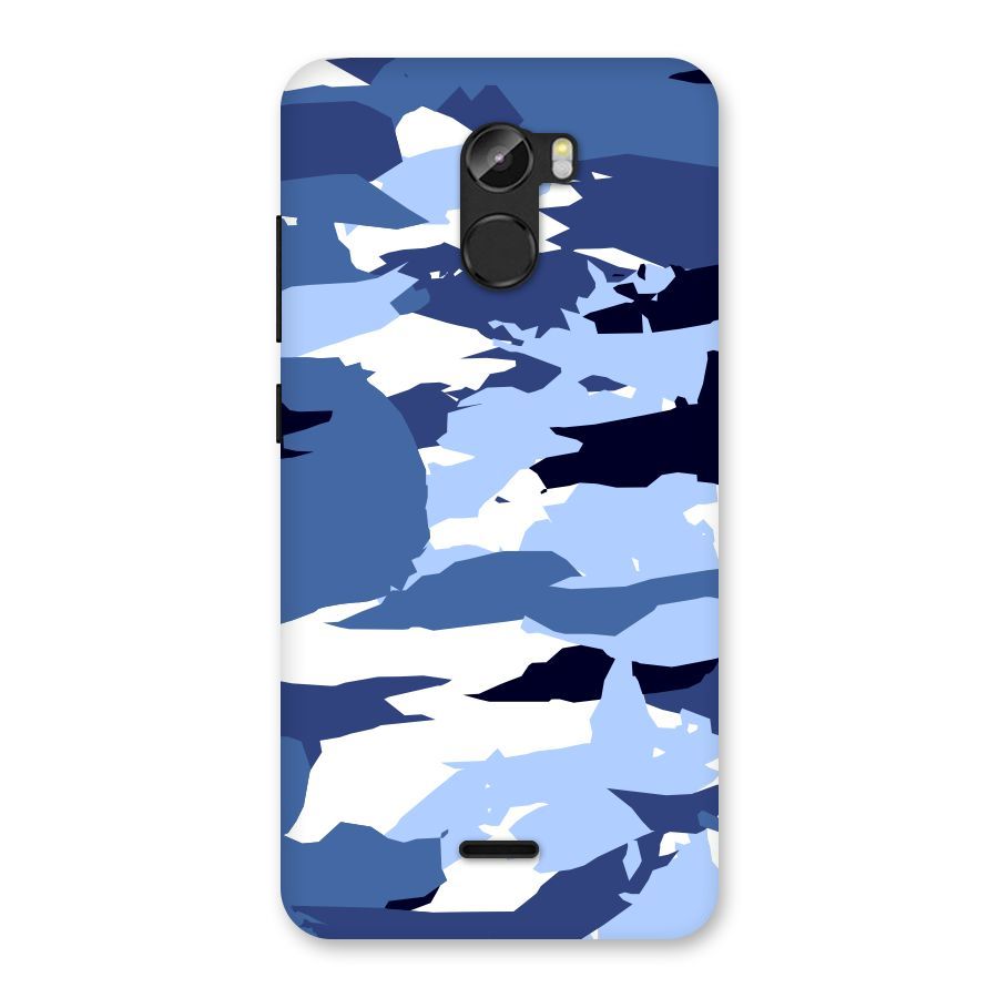 Blue White Canvas Back Case for Gionee X1