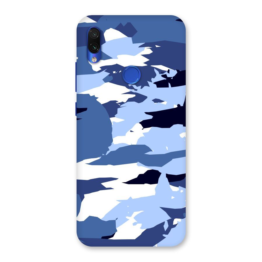 Blue White Canvas Back Case for Redmi Note 7S