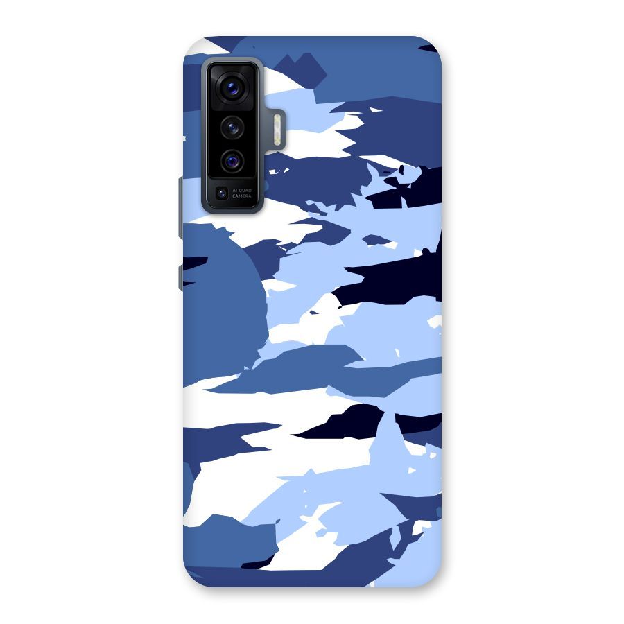 Blue White Canvas Back Case for Vivo X50