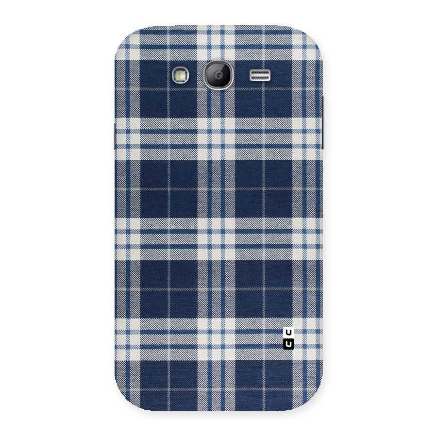 Blue White Check Back Case for Galaxy Grand Neo