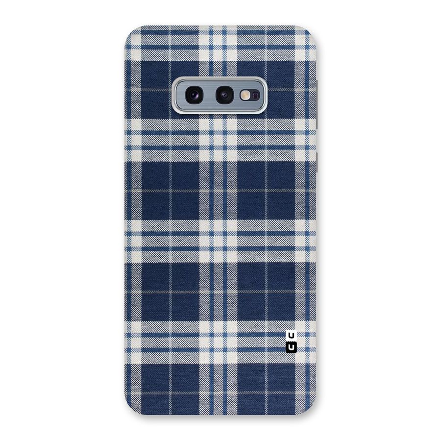 Blue White Check Back Case for Galaxy S10e