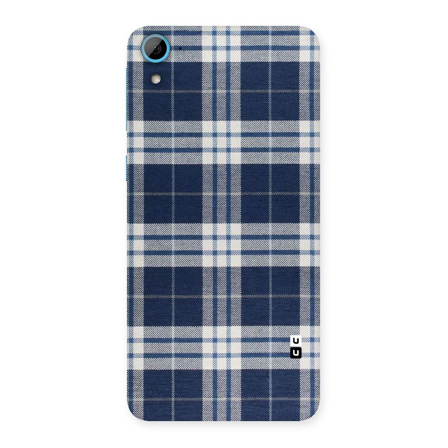 Blue White Check Back Case for HTC Desire 826
