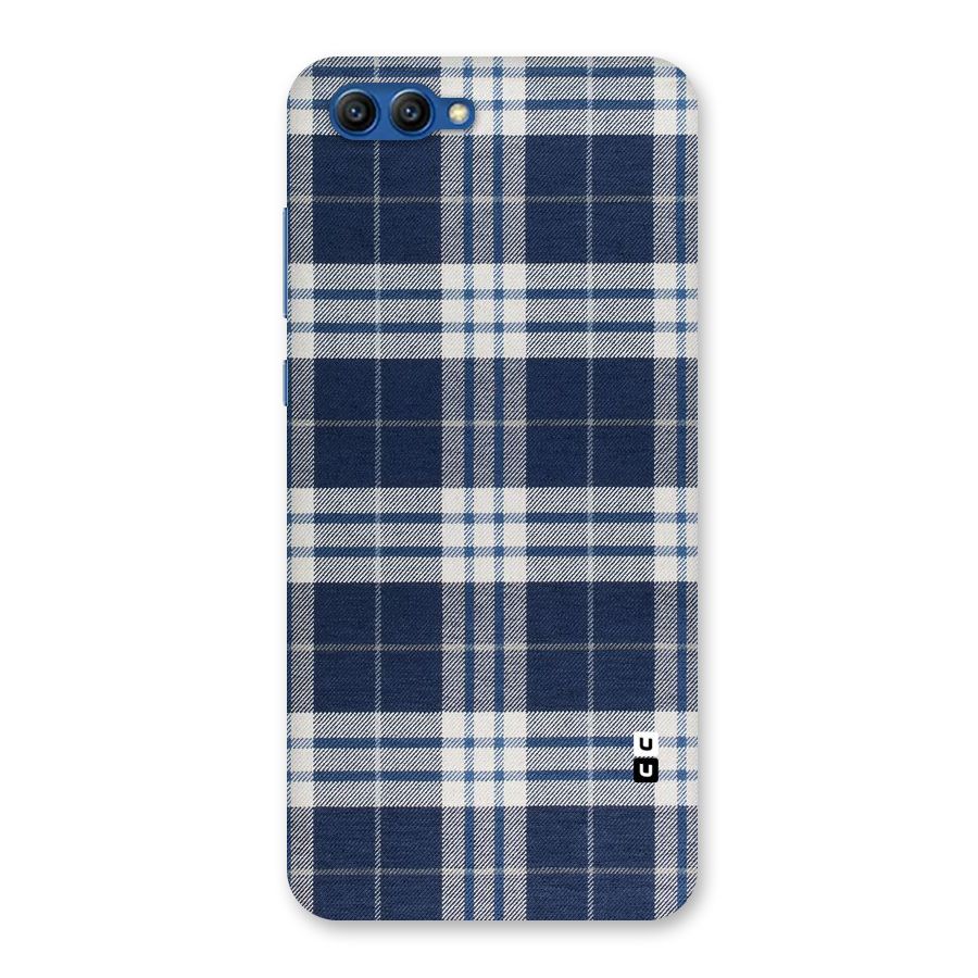 Blue White Check Back Case for Honor View 10