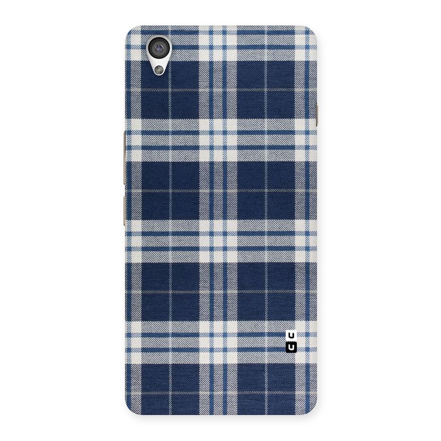 Blue White Check Back Case for OnePlus X
