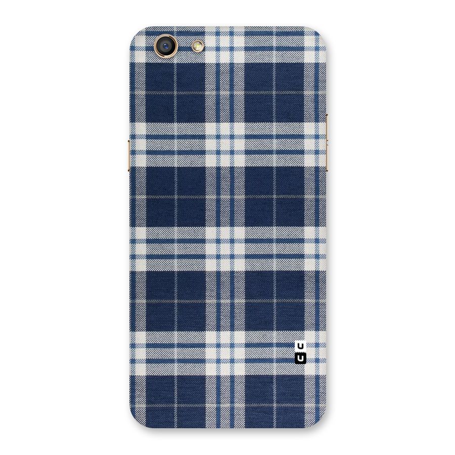 Blue White Check Back Case for Oppo F3