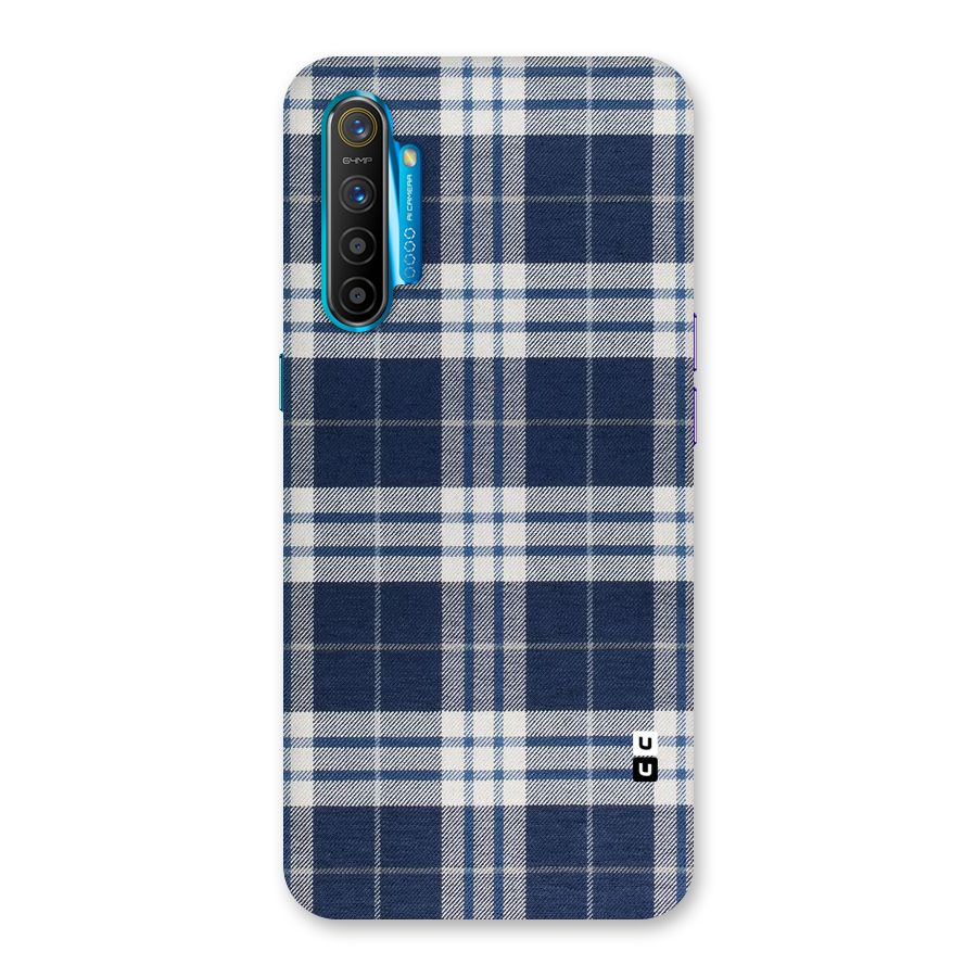 Blue White Check Back Case for Realme XT