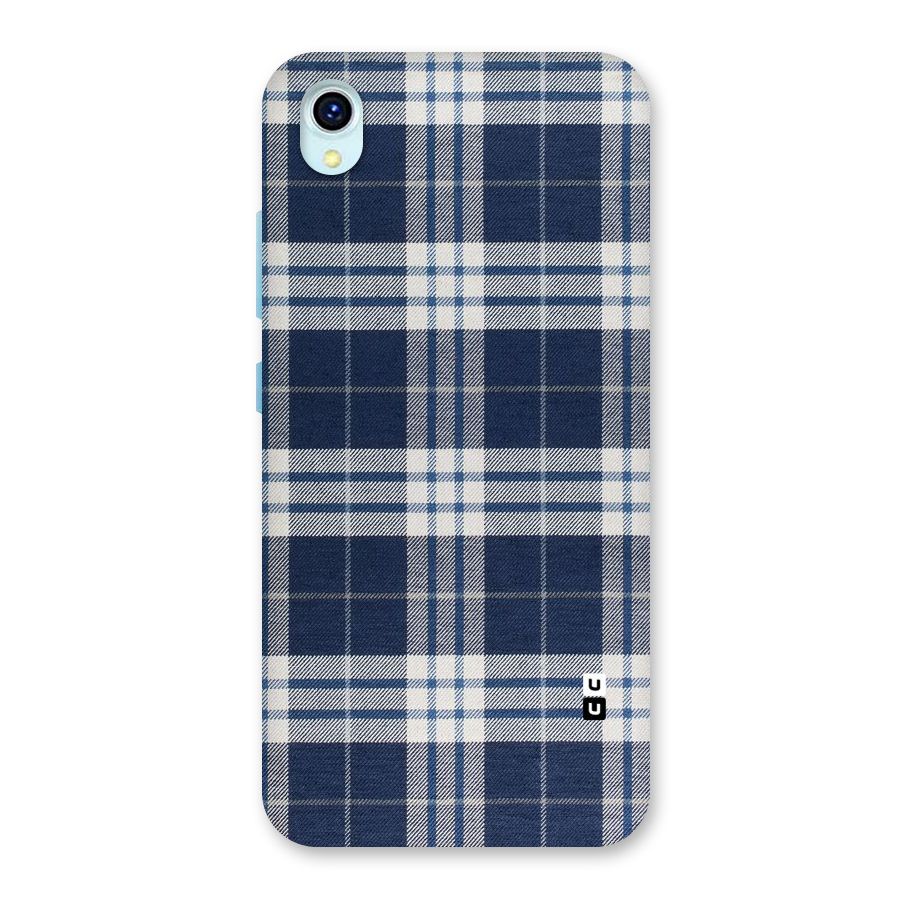 Blue White Check Back Case for Vivo Y1s