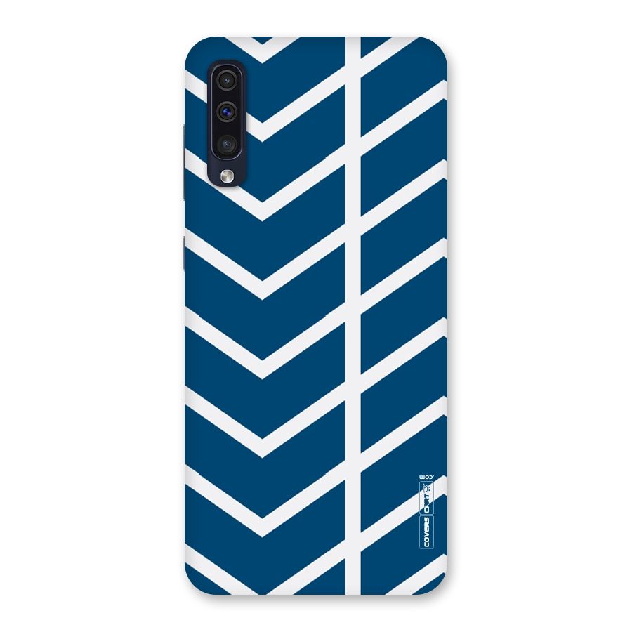 Blue White Pattern Back Case for Galaxy A50