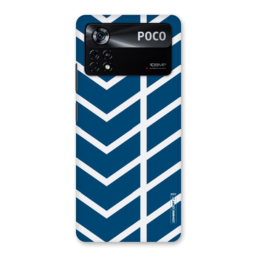 Blue White Pattern Back Case for Poco X4 Pro 5G