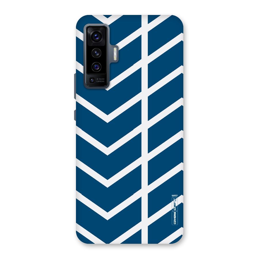 Blue White Pattern Back Case for Vivo X50