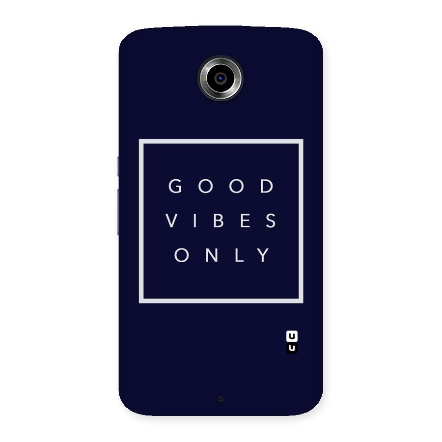 Blue White Vibes Back Case for Nexsus 6