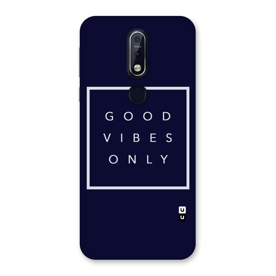 Blue White Vibes Back Case for Nokia 7.1